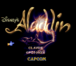 Aladdin (Spain) Title Screen